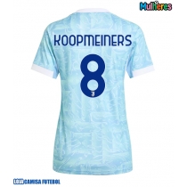 Camisa de Futebol Juventus Teun Koopmeiners #8 Equipamento Secundário Mulheres 2025-26 Manga Curta